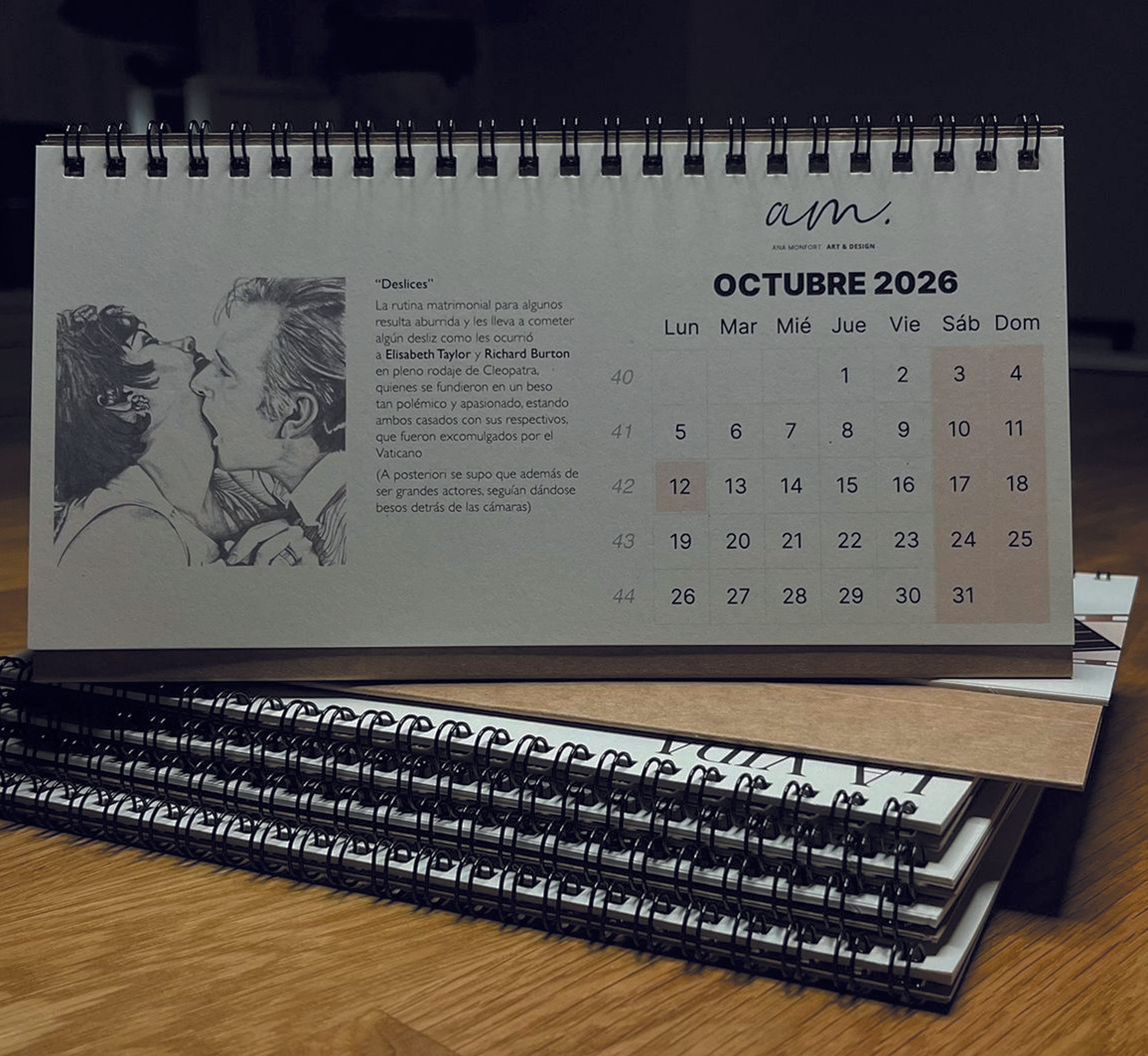 CALENDARIO 2026 "LA VIDA EN BESOS"