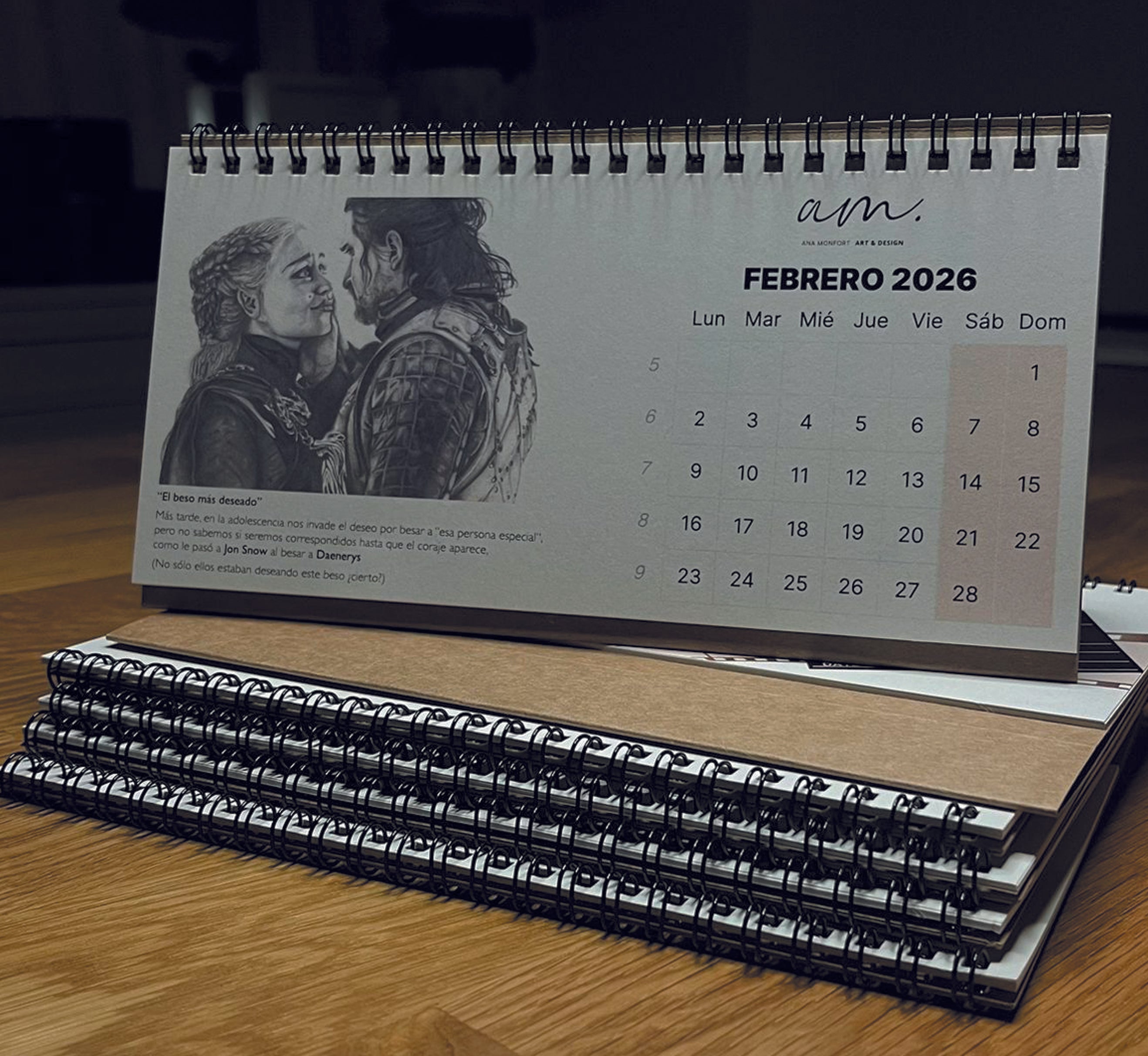 CALENDARIO 2026 "LA VIDA EN BESOS"