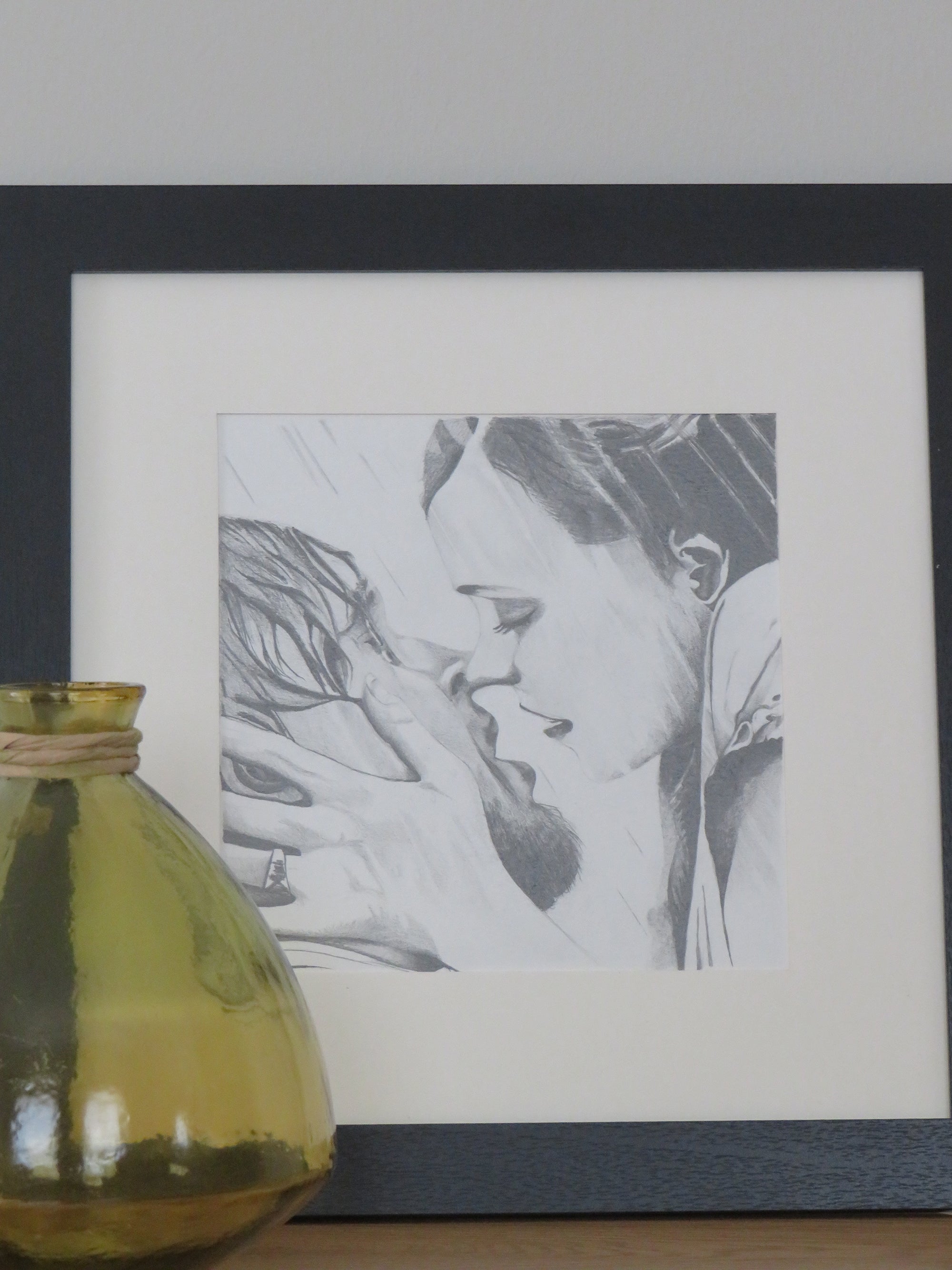 4" Beso bajo la lluvia "