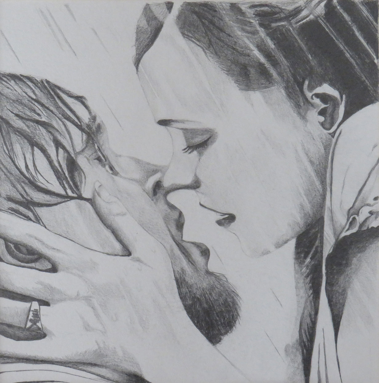 4" Beso bajo la lluvia "