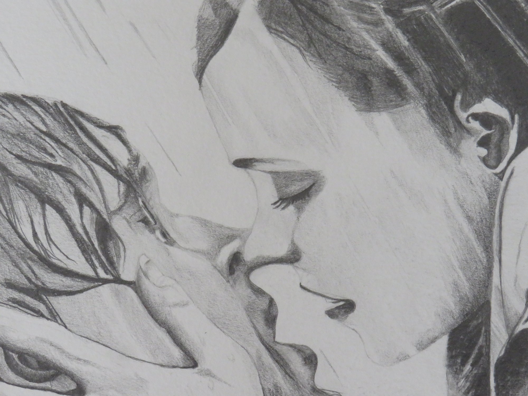 4" Beso bajo la lluvia "